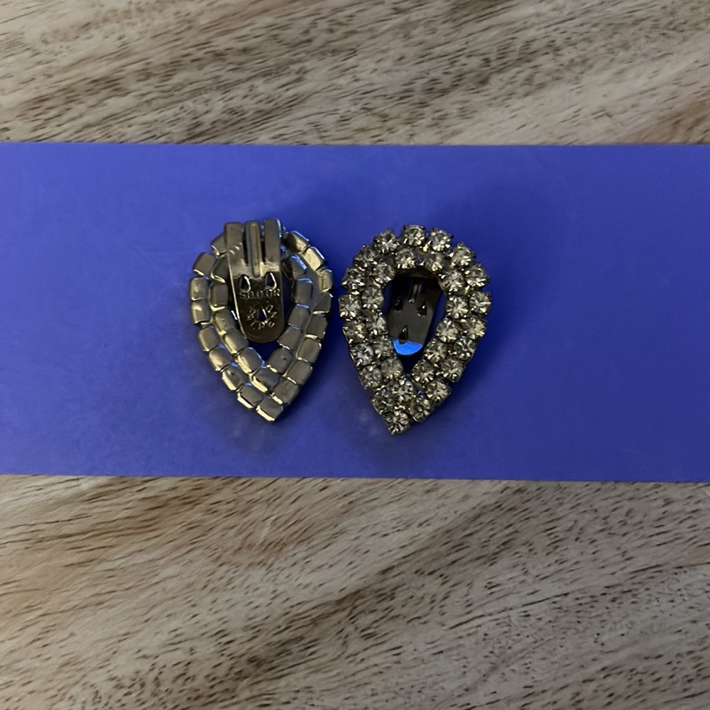 Vintage Rhinestone Shoe Clips - Picture 2 of 2